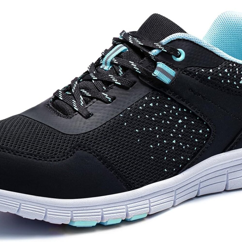 Women Safety Shoes Lightweight Composite Toe Non-Slip Breathable Work Sneakers